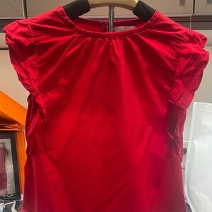 I’m Kate Spade Girl’s Flutter Sleeve Red shirt in Red